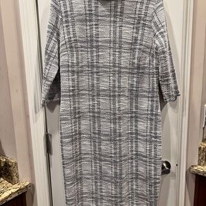 Cato Black and White Plaid Dress Sz 14